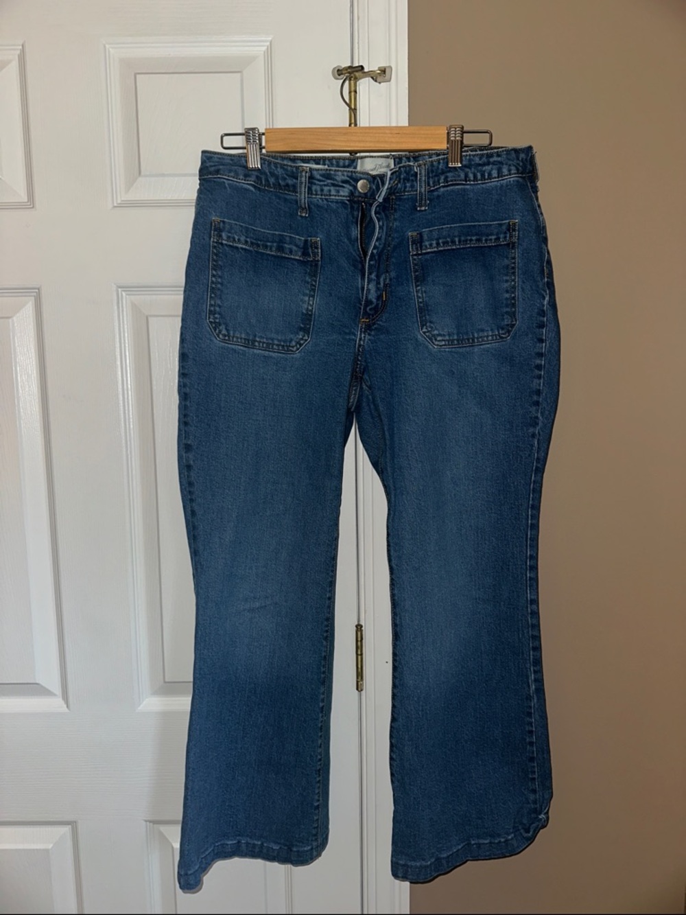 Universal Thread Mid-Rise Wide-Leg Blue Denim Jeans
